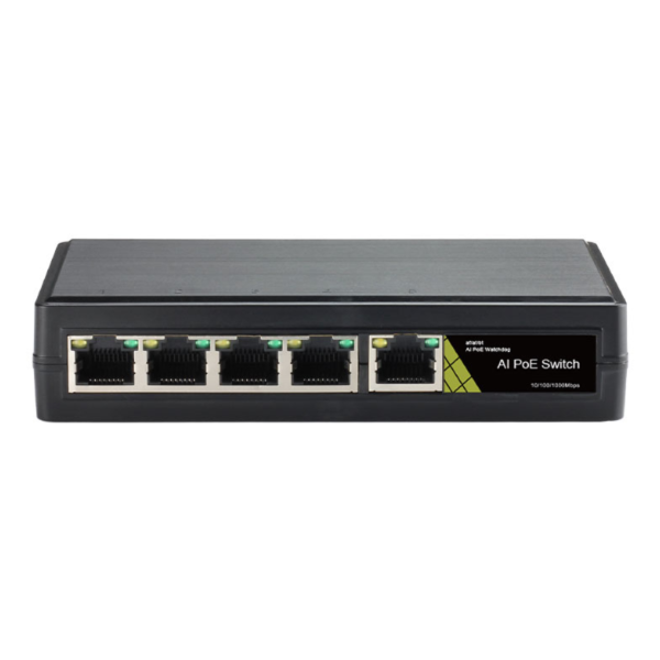 GNT-69P51G6 PoE switch met 4 FE-poorten en 1 uplink