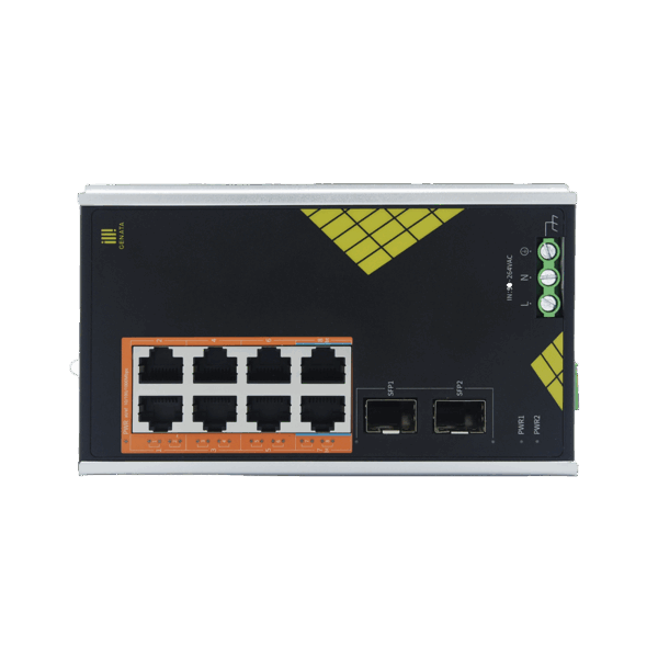 Commutateur PoE gigabit industriel GNT-IG1210FP-AC