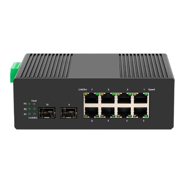 GNT-P1002FMI 8-poorts gigabit managed PoE switch met 2 SFP