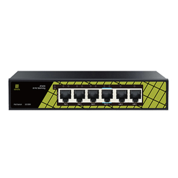 GNT-P9206EB PoE switch met 4 poorten en 2 uplinks