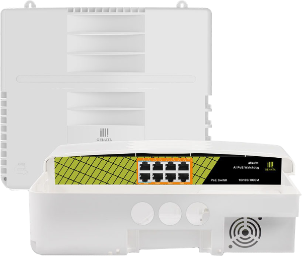 Commutateur PoE étanche IP65 pour installation extérieure